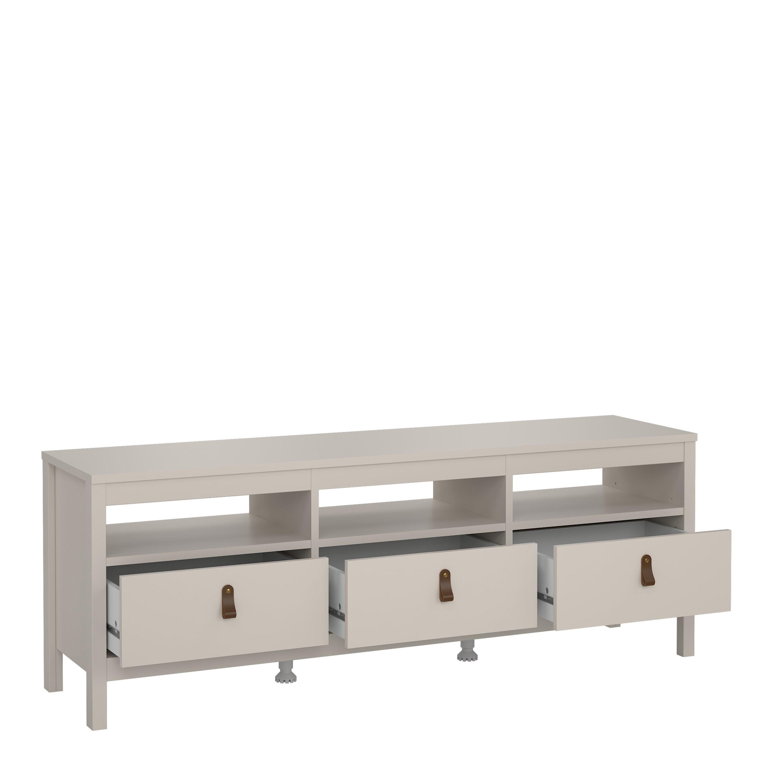 Barcelona TV Unit 3 Drawers in Cashmere - image 6