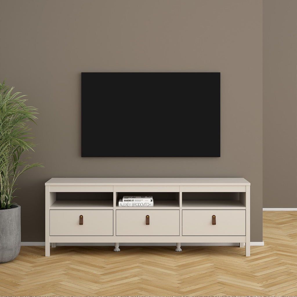 Barcelona TV Unit 3 Drawers in Cashmere - image 7