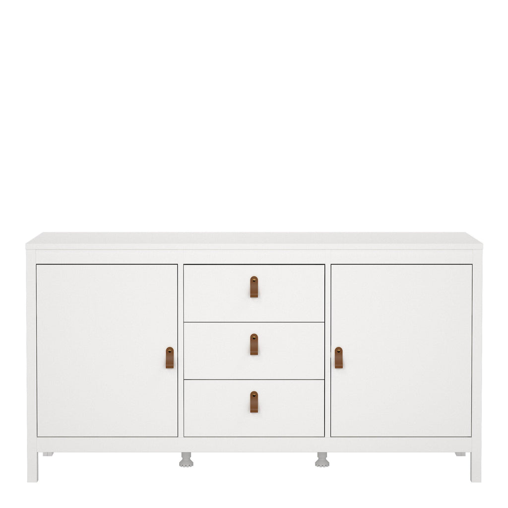 Barcelona Sideboard 2 Doors 3 Drawers in White - image 2