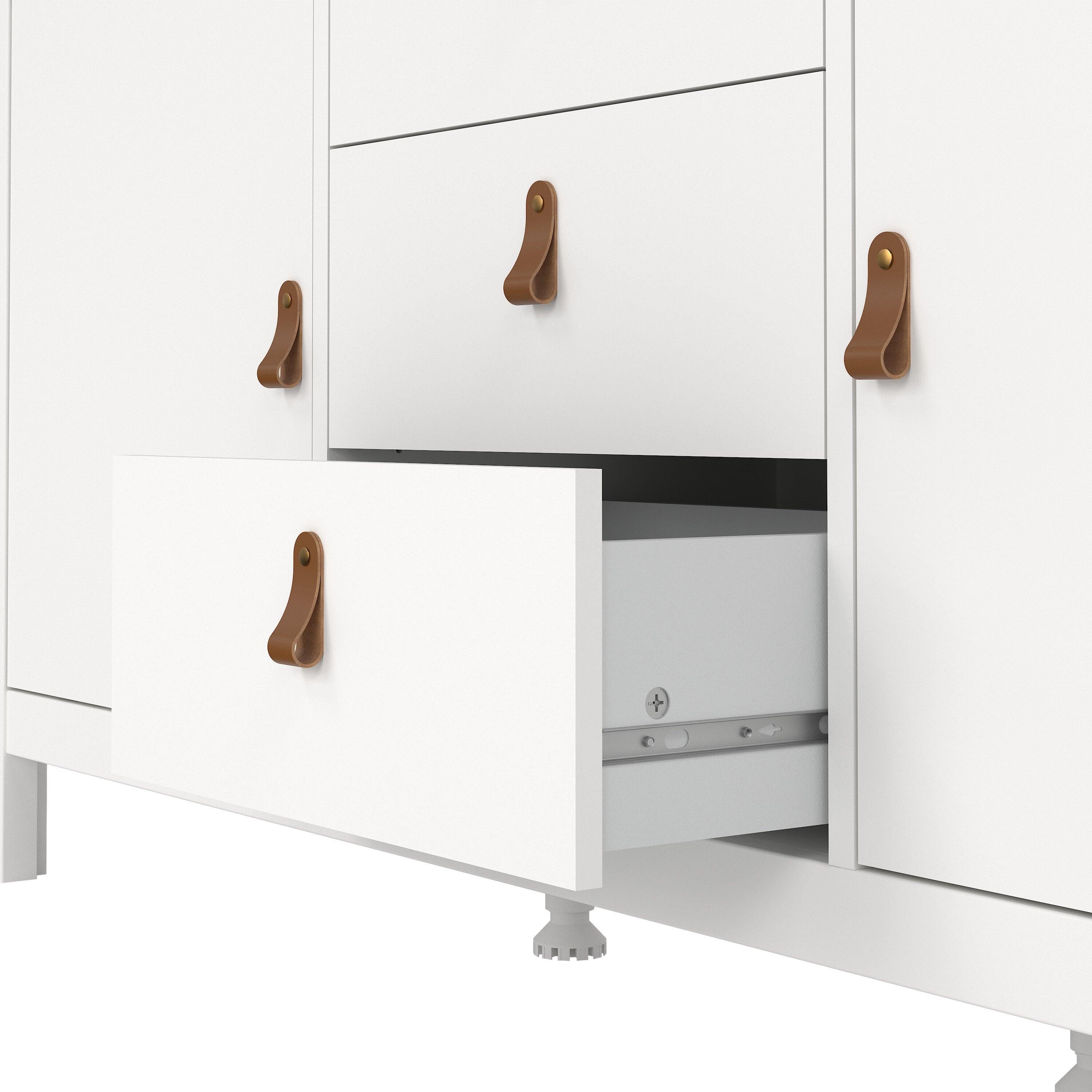 Barcelona Sideboard 2 Doors 3 Drawers in White - image 7