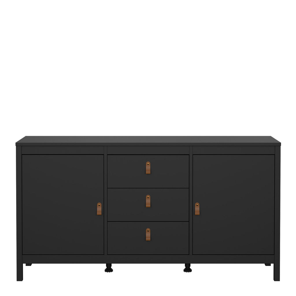 Barcelona Sideboard 2 Doors 3 Drawers in Matt Black - image 2
