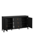 Barcelona Sideboard 2 Doors 3 Drawers in Matt Black - image 5