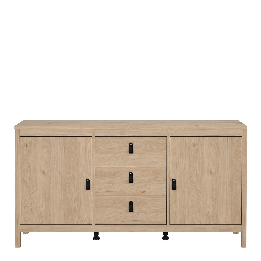 Barcelona Sideboard 2 Doors + 3 Drawers in Jackson Hickory Oak - image 2