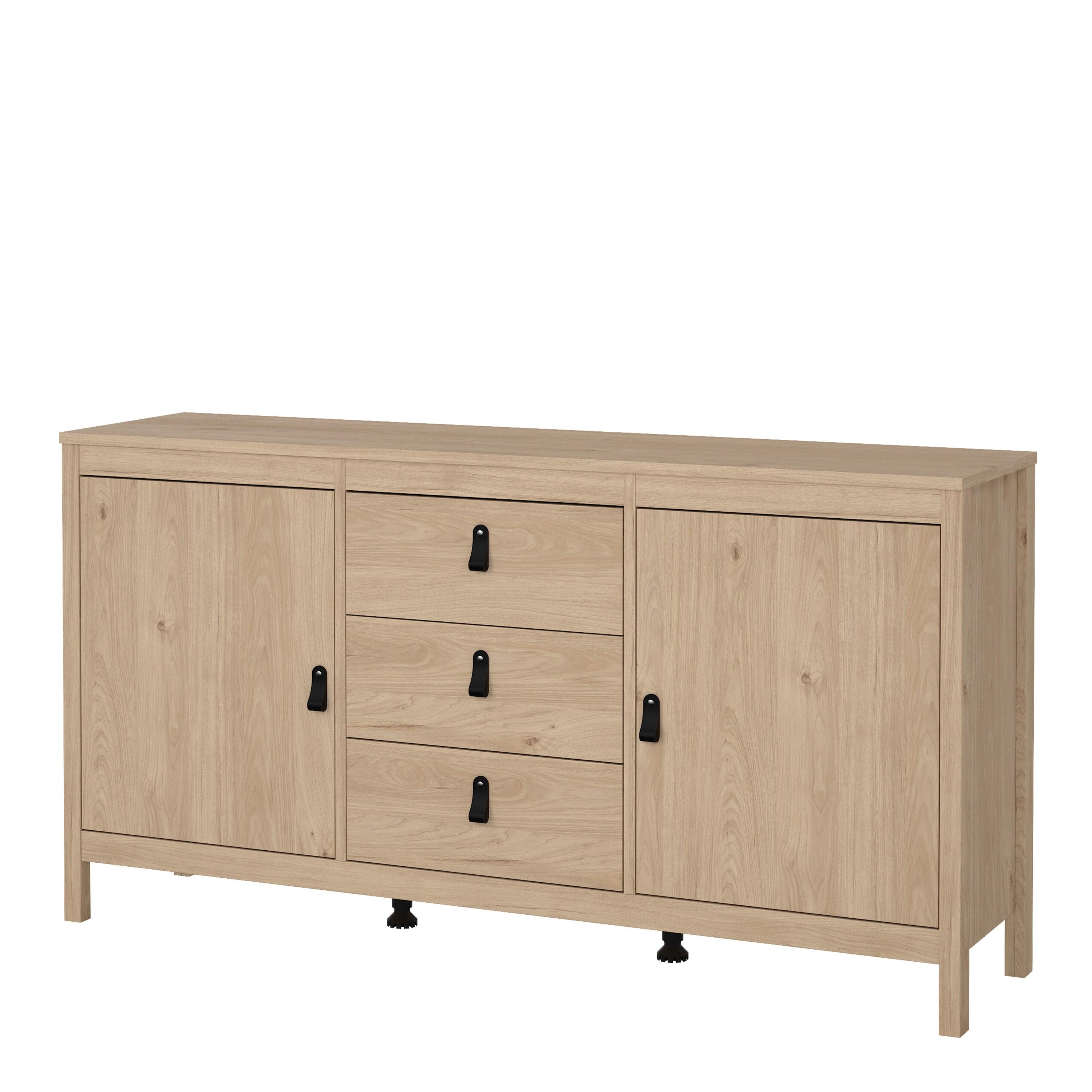 Barcelona Sideboard 2 Doors + 3 Drawers in Jackson Hickory Oak - image 3