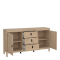 Barcelona Sideboard 2 Doors + 3 Drawers in Jackson Hickory Oak - image 5