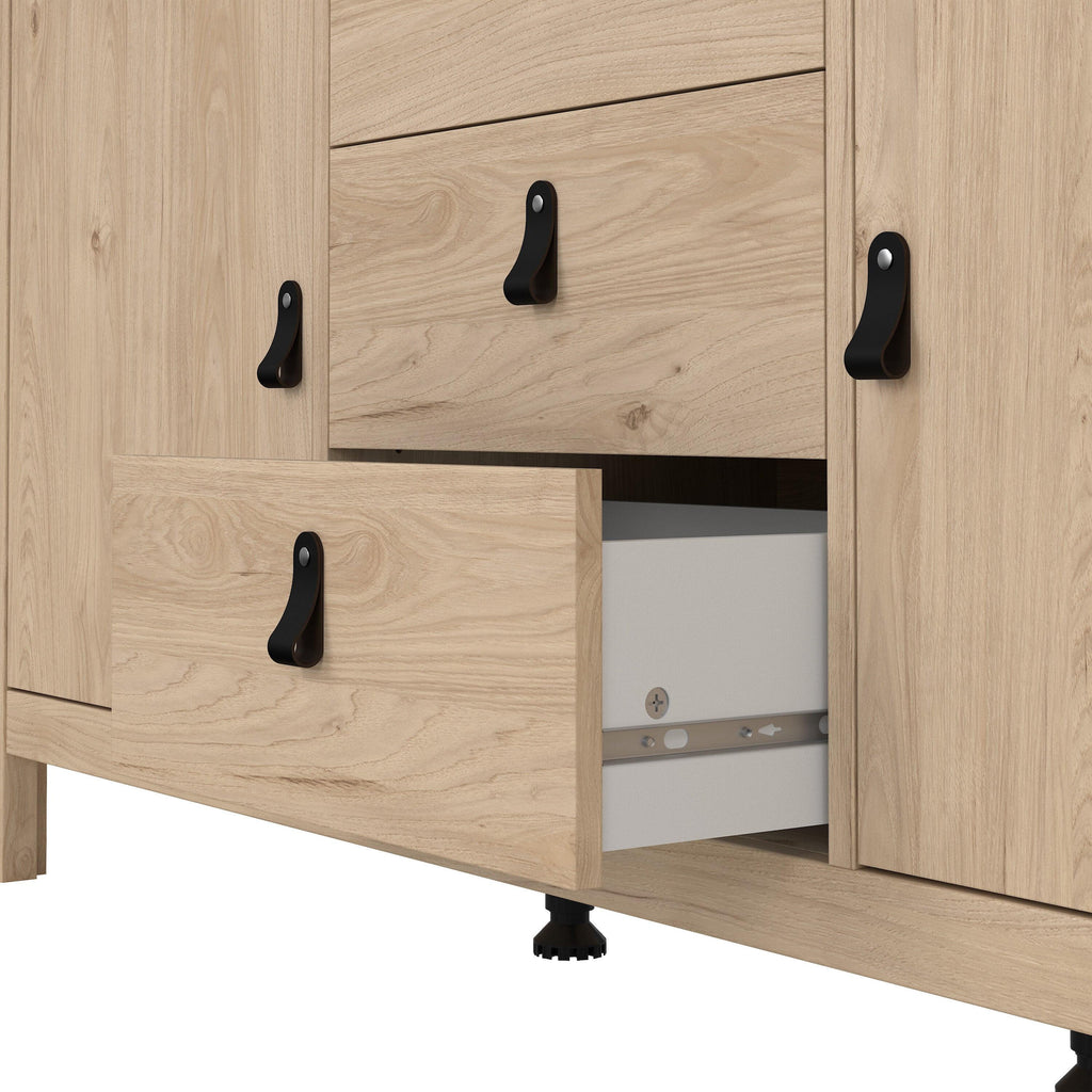Barcelona Sideboard 2 Doors + 3 Drawers in Jackson Hickory Oak - image 9