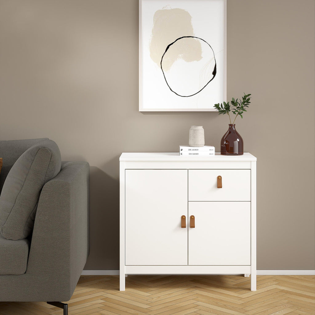 Barcelona Sideboard 2 Doors 1 Drawer in White - image 6
