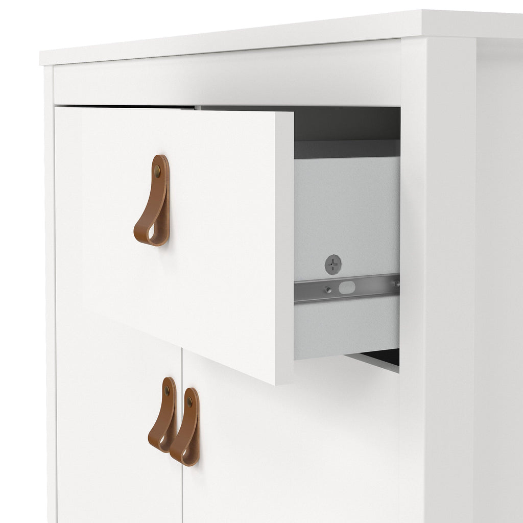 Barcelona Sideboard 2 Doors 1 Drawer in White - image 7