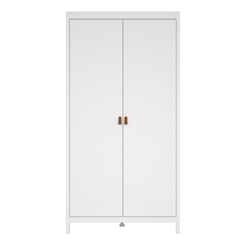 Barcelona Wardrobe with 2 Doors in White - image 2