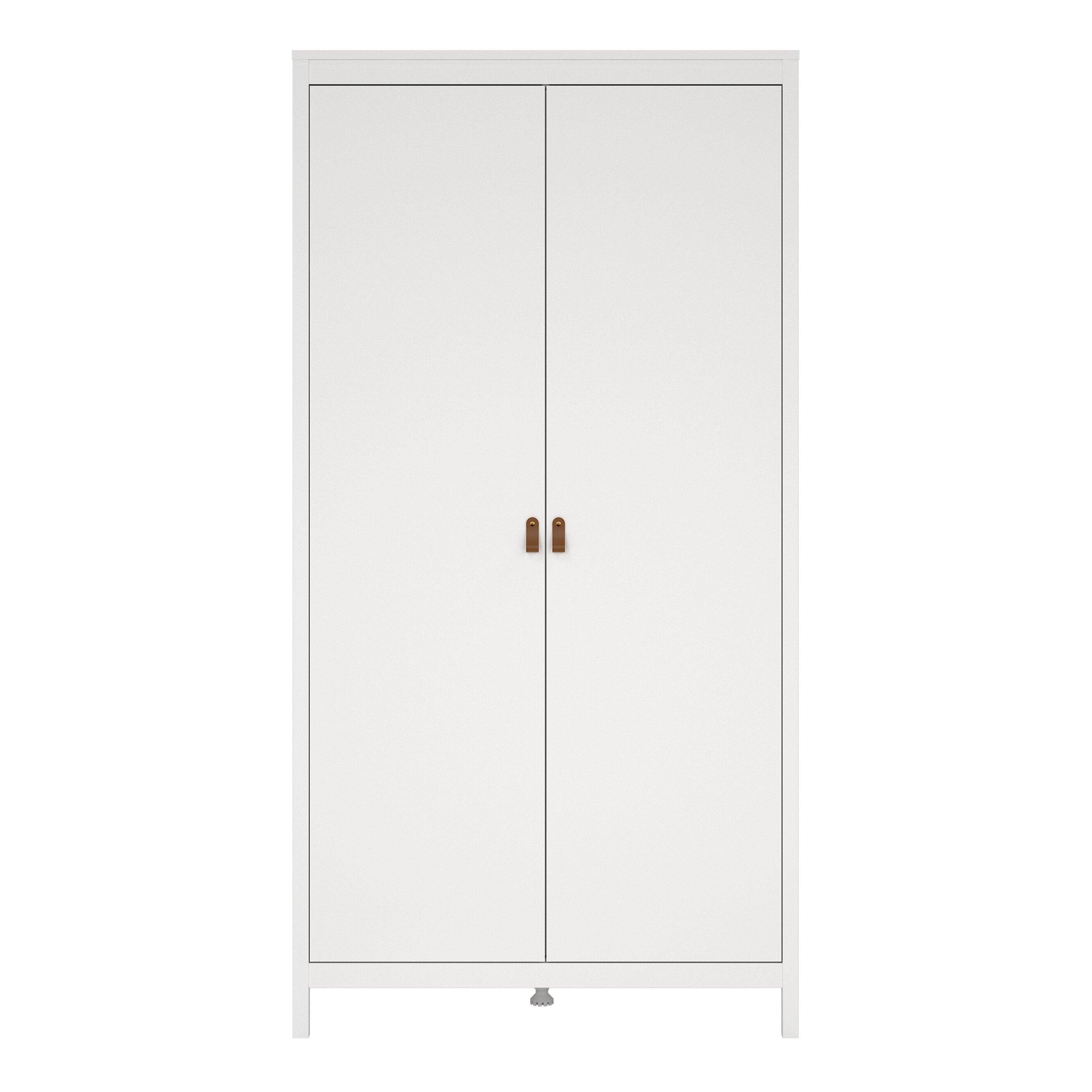 Barcelona Wardrobe with 2 Doors in White - image 2