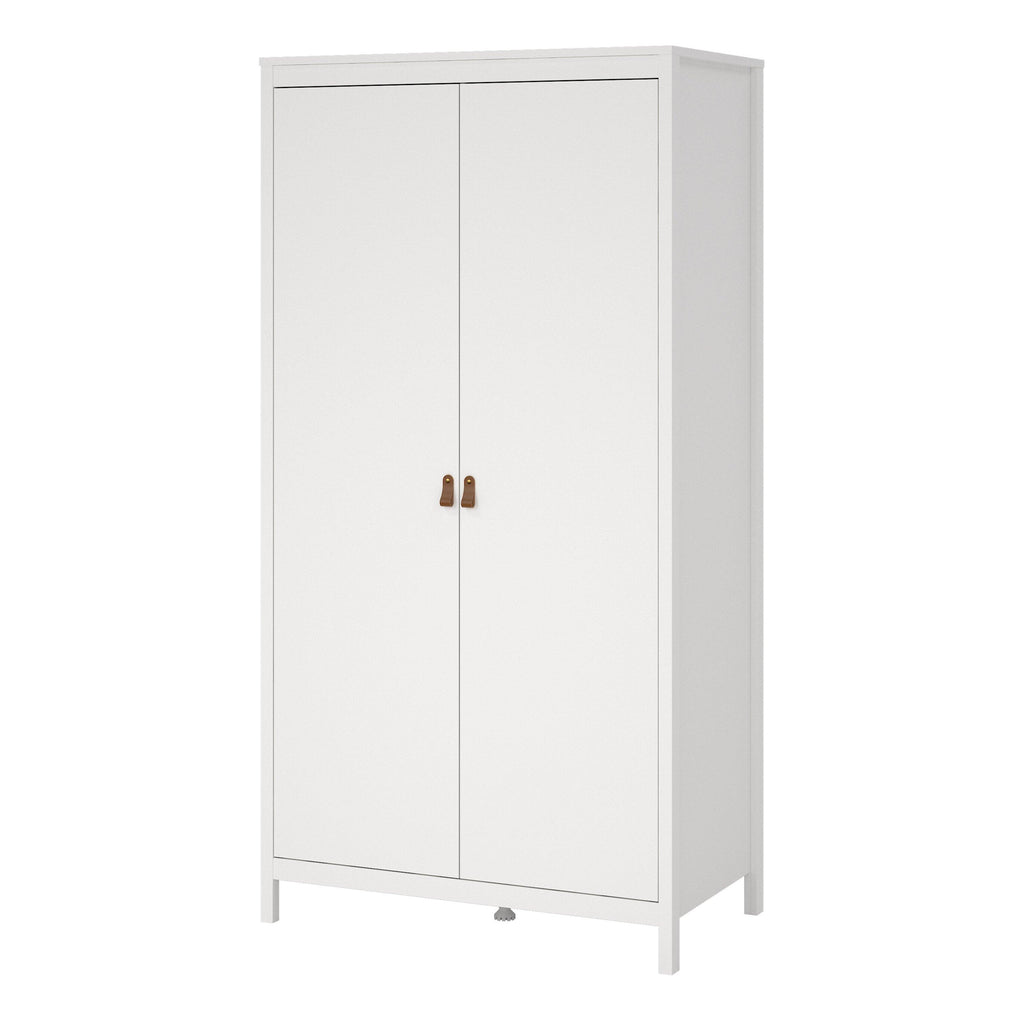 Barcelona Wardrobe with 2 Doors in White - image 3
