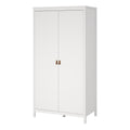 Barcelona Wardrobe with 2 Doors in White - image 3