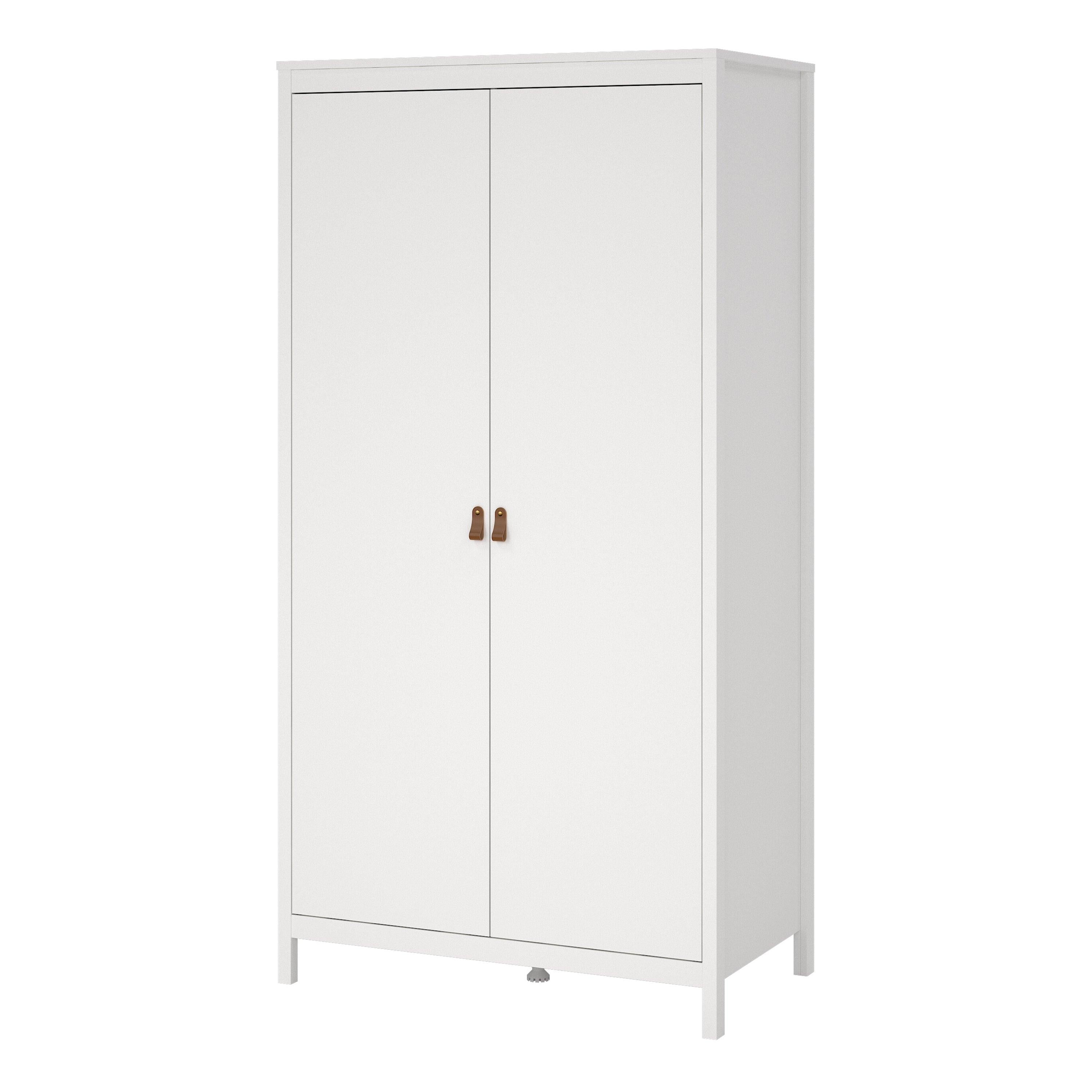 Barcelona Wardrobe with 2 Doors in White - image 3