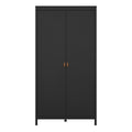 Barcelona Wardrobe with 2 Doors in Matt Black - image 2