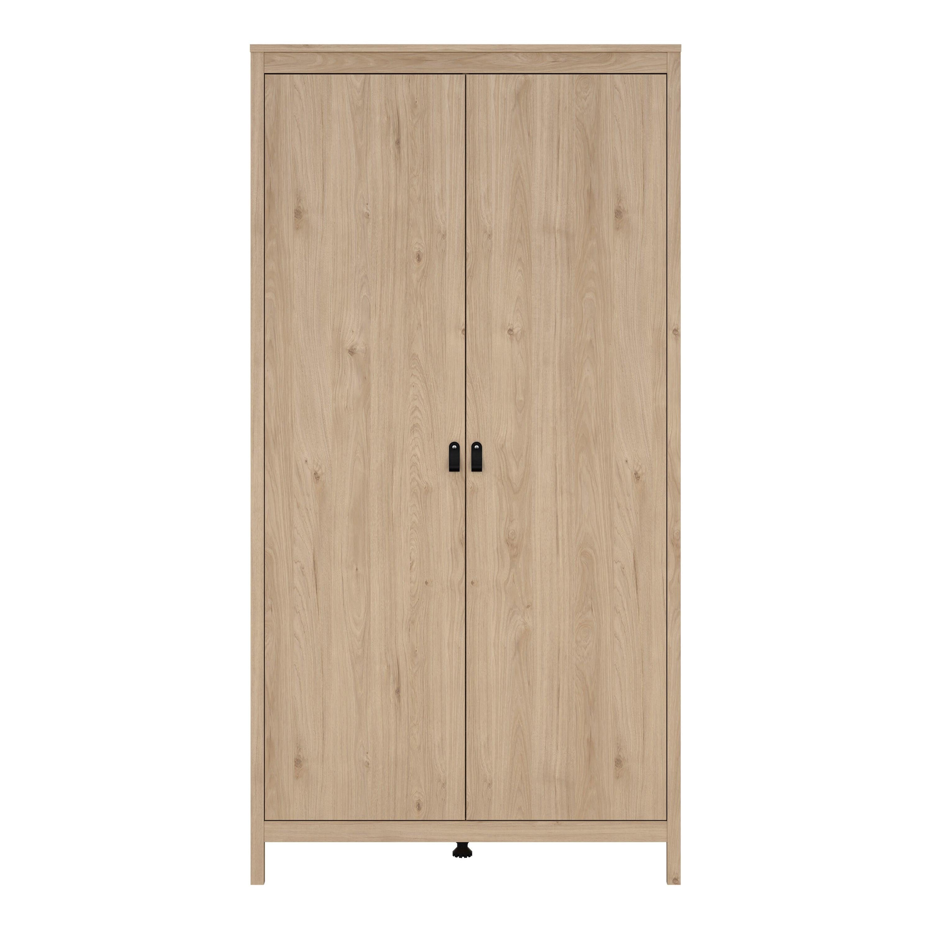Barcelona Wardrobe with 2 Doors in Jackson Hickory Oak - image 2