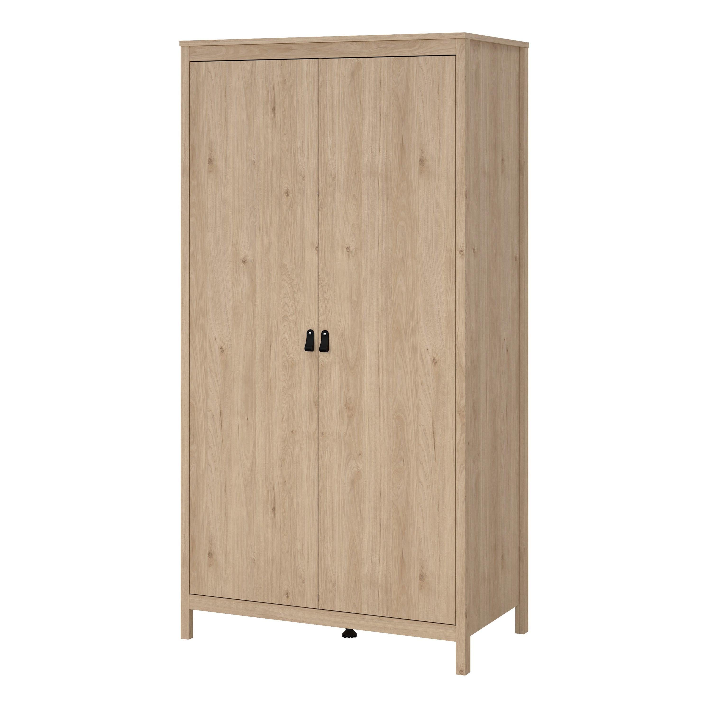 Barcelona Wardrobe with 2 Doors in Jackson Hickory Oak - image 3