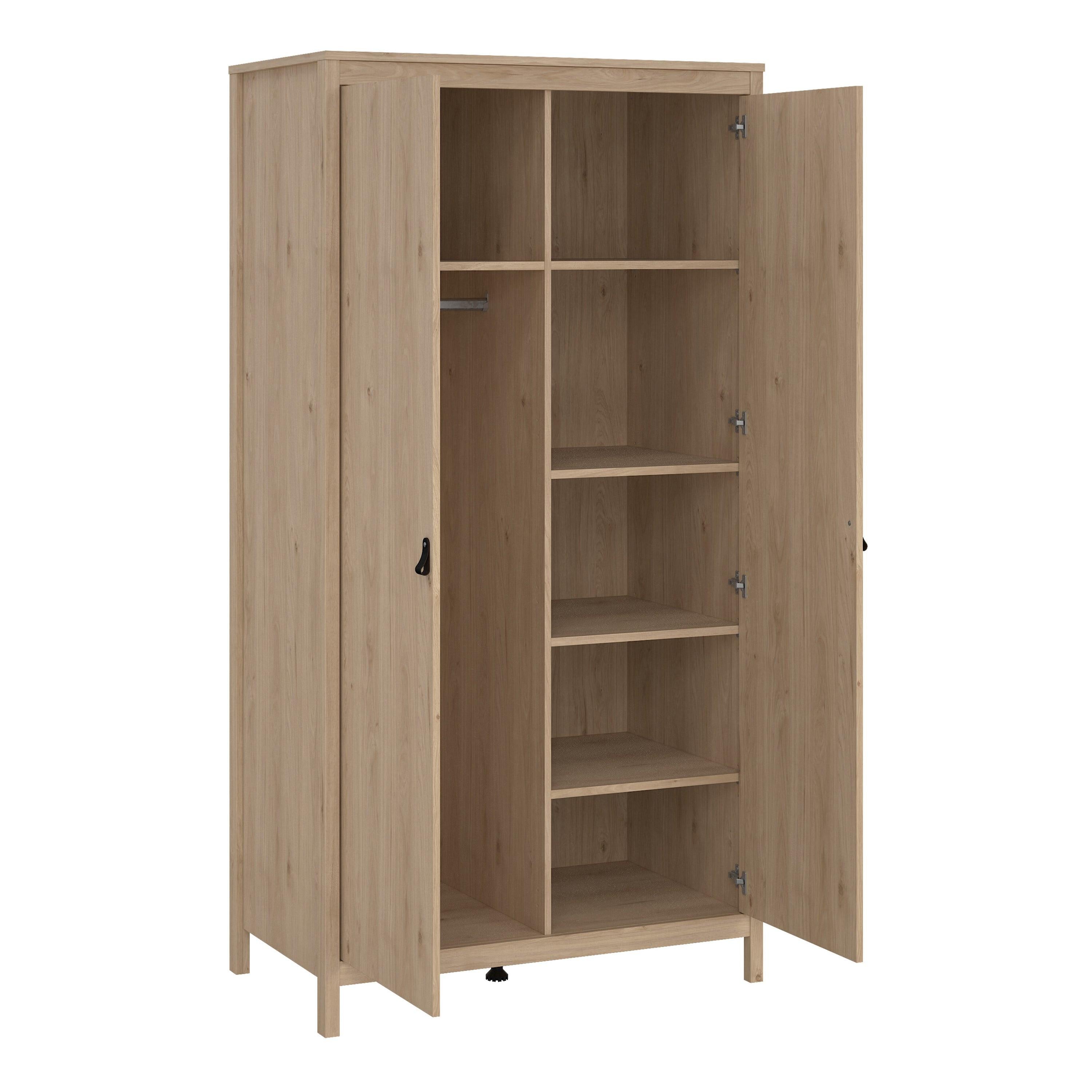 Barcelona Wardrobe with 2 Doors in Jackson Hickory Oak - image 5