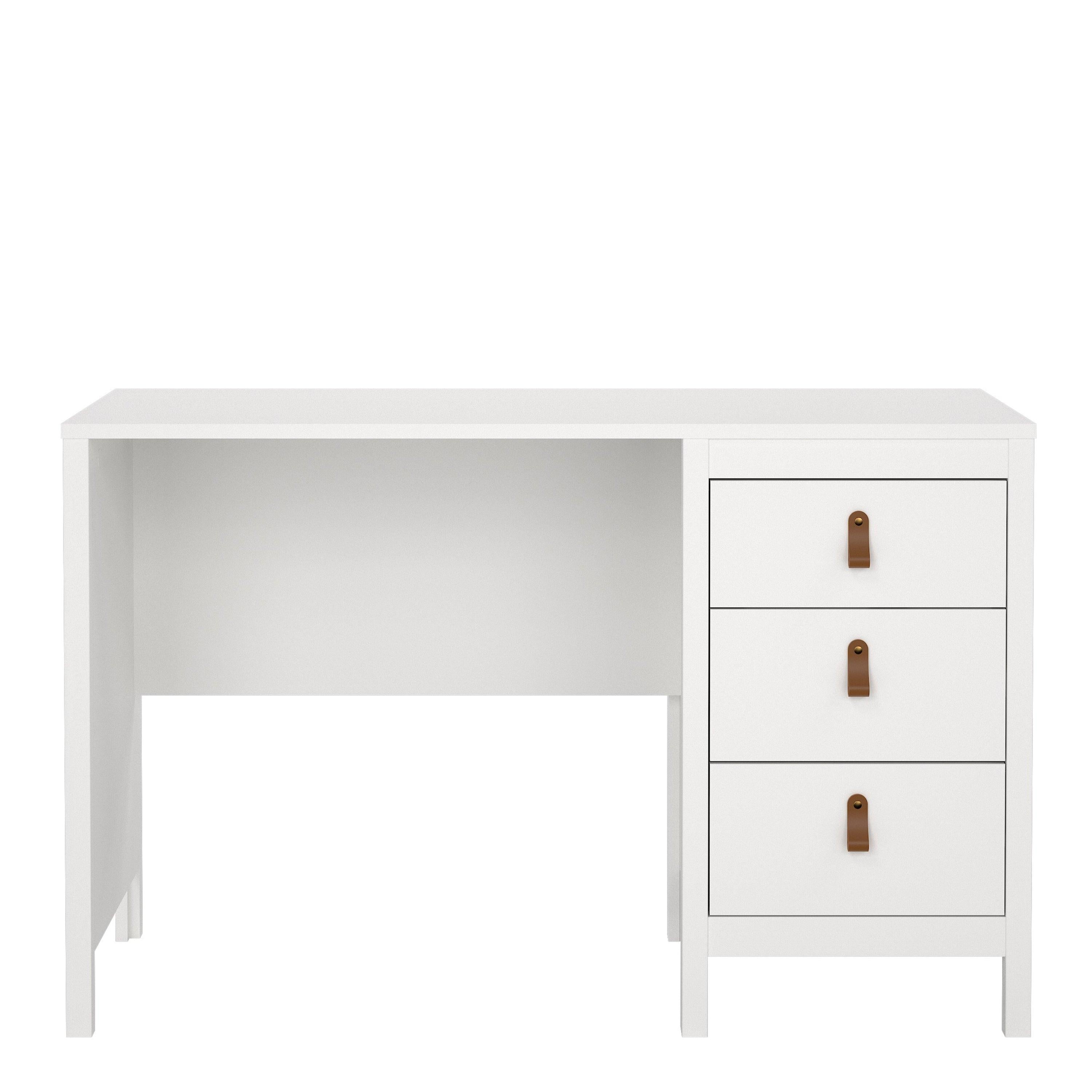 Barcelona Desk 3 Drawers in White - image 2