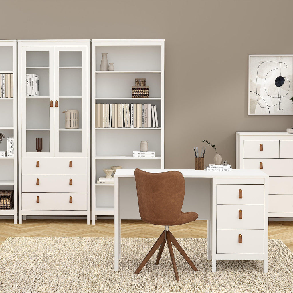 Barcelona Desk 3 Drawers in White - image 7