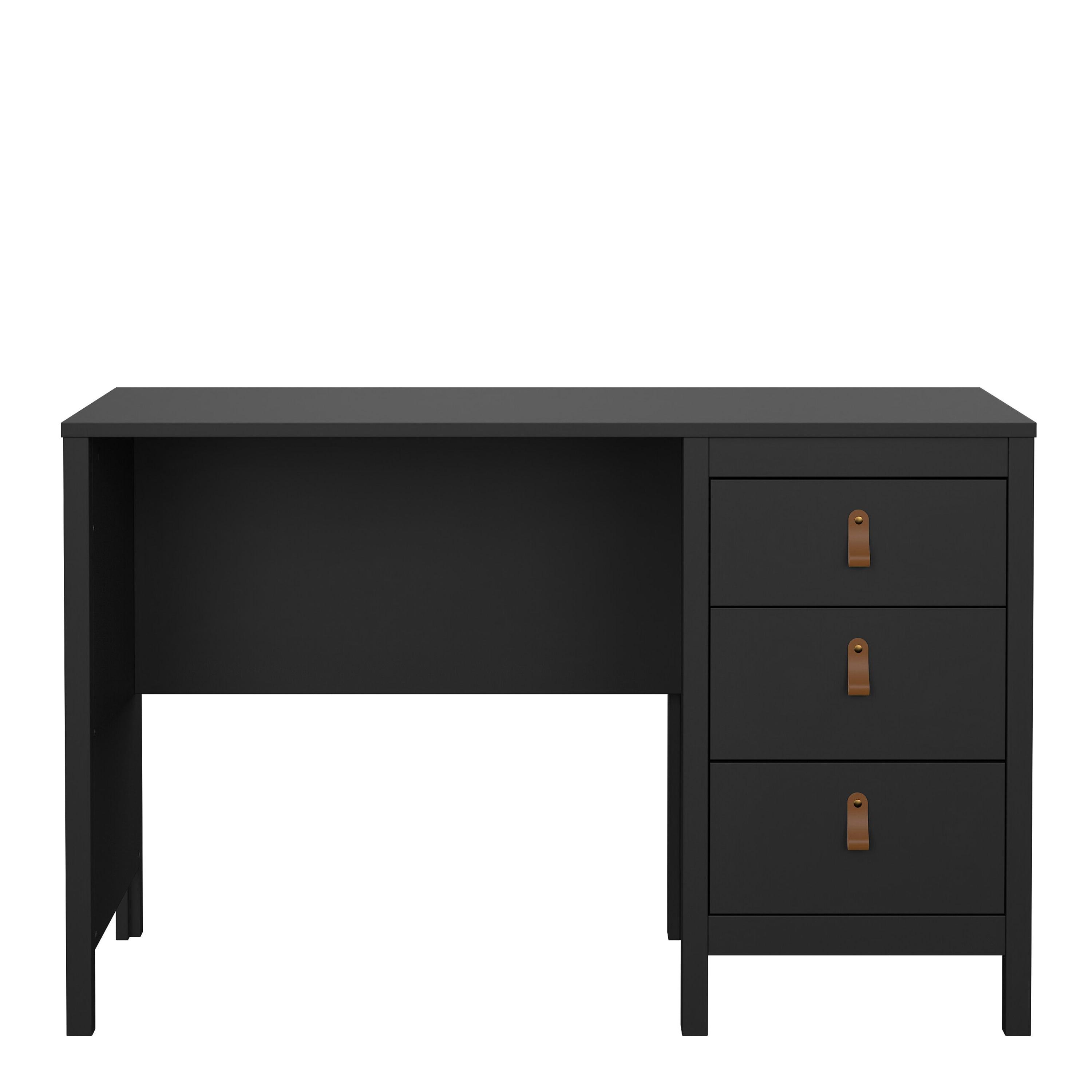 Barcelona Desk 3 Drawers in Matt Black - image 2