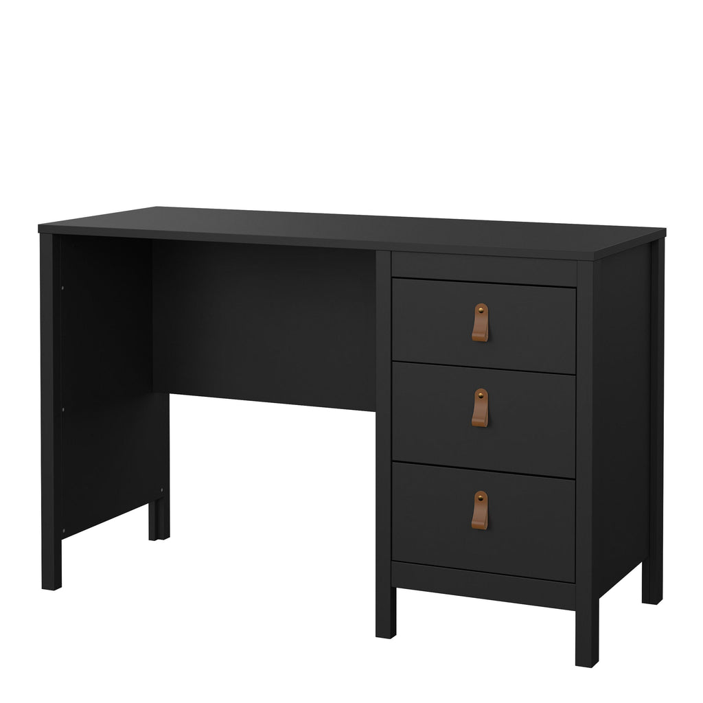 Barcelona Desk 3 Drawers in Matt Black - image 3