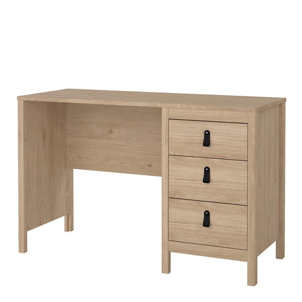 Barcelona Desk 3 Drawers in Jackson Hickory Oak - image 3
