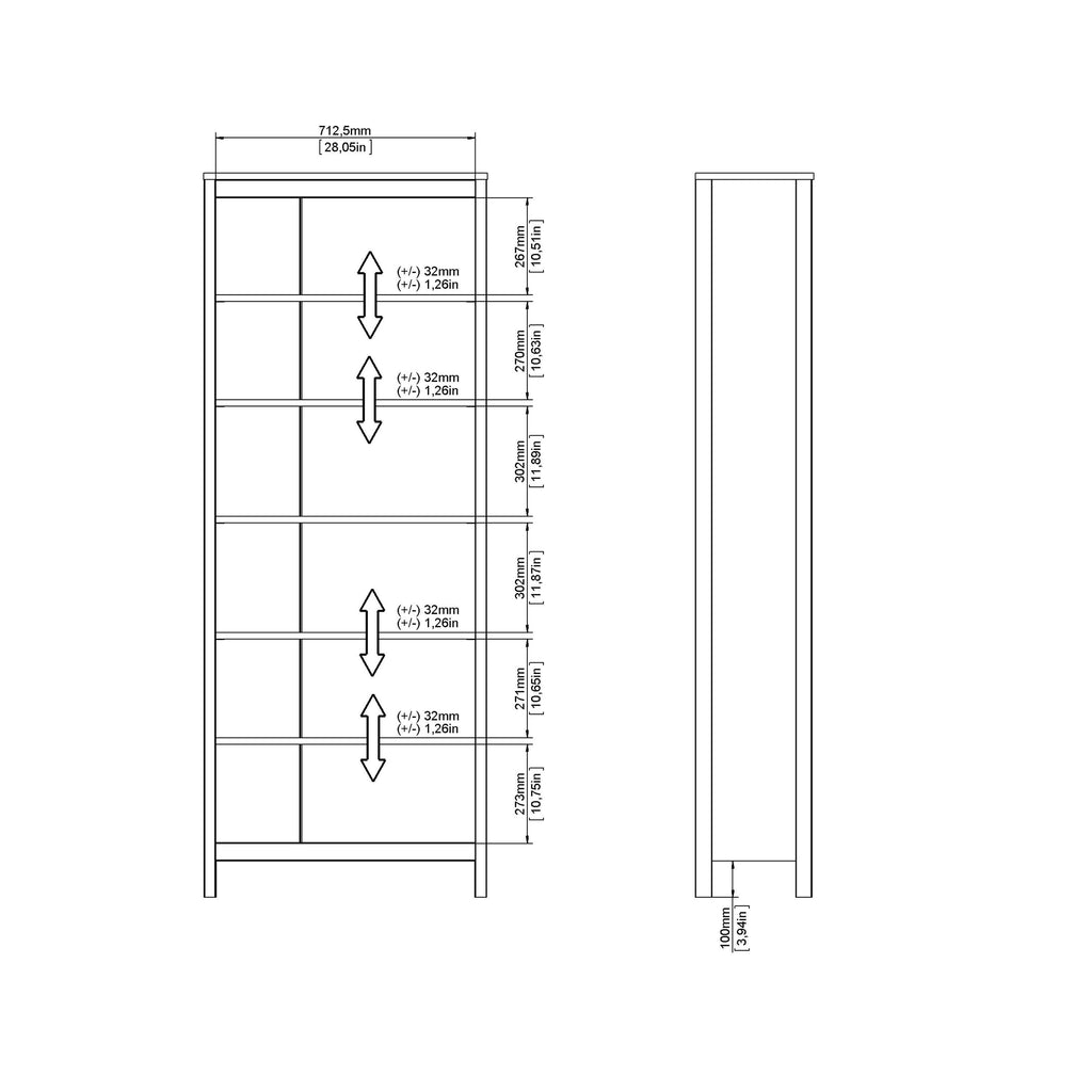 Barcelona Bookcase in Black - image 10
