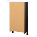 Barcelona Shoe Cabinet 2 Flip Down Doors in Matt Black - image 4