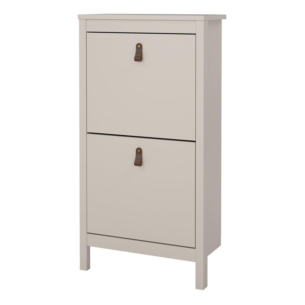 Barcelona Shoe Cabinet 2 Flip Down Doors in Cashmere - image 4
