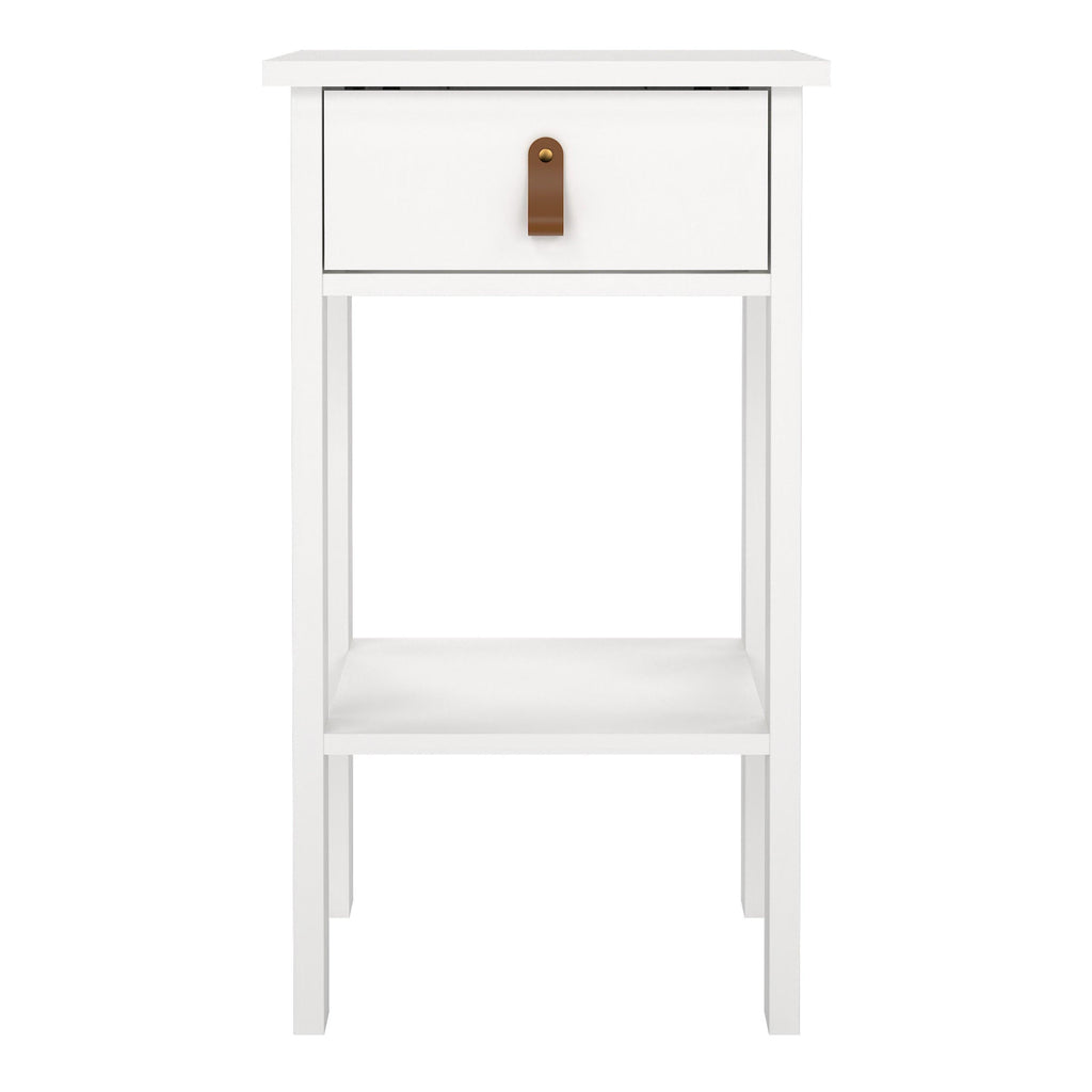 Barcelona Bedside Table with 1 Drawer in White - image 2