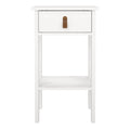 Barcelona Bedside Table with 1 Drawer in White - image 2