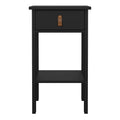 Barcelona Bedside Table with 1 Drawer in Matt Black - image 2