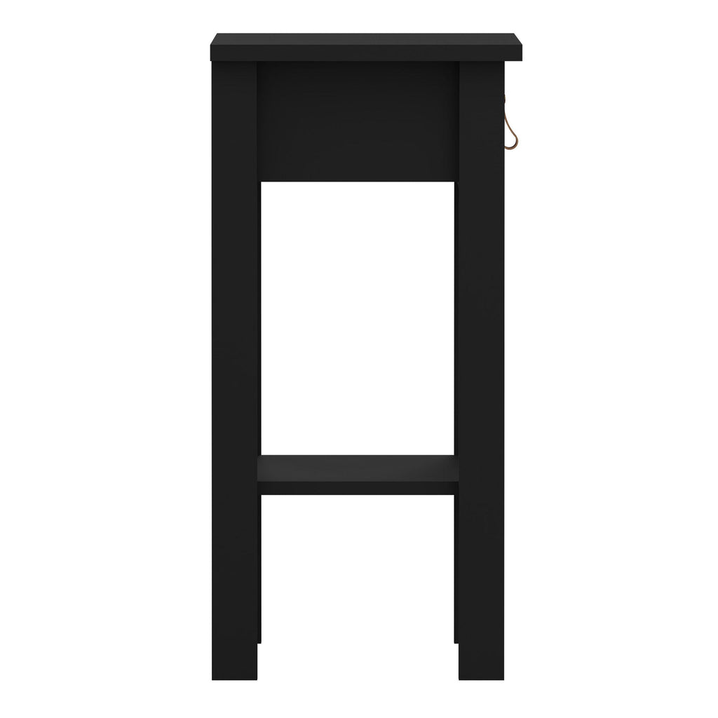 Barcelona Bedside Table with 1 Drawer in Matt Black - image 4