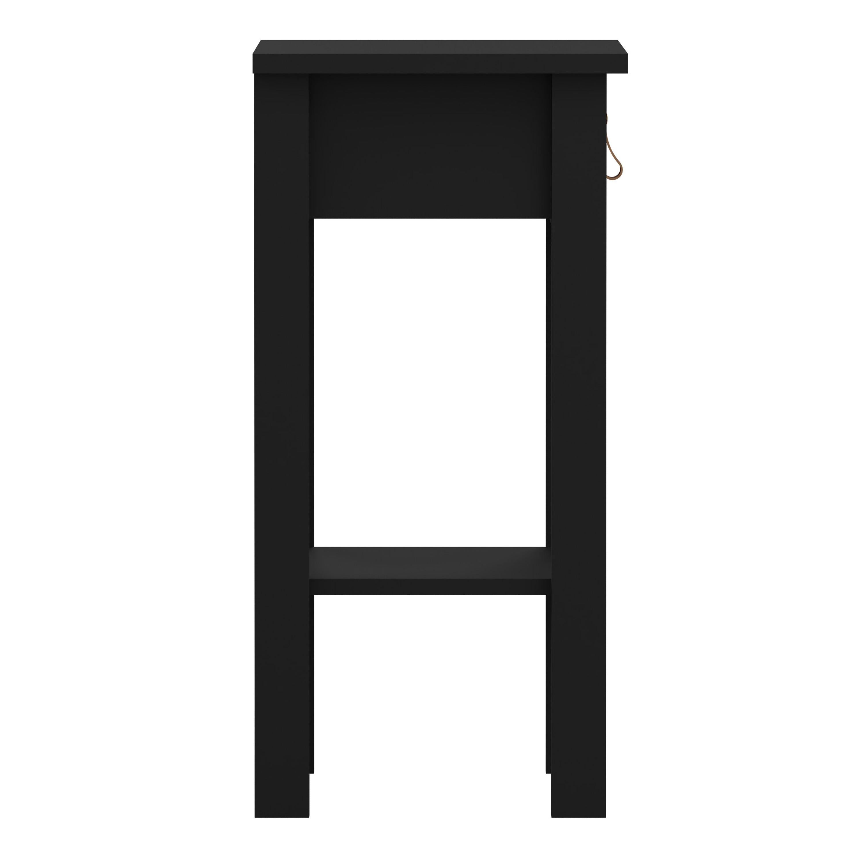 Barcelona Bedside Table with 1 Drawer in Matt Black - image 4