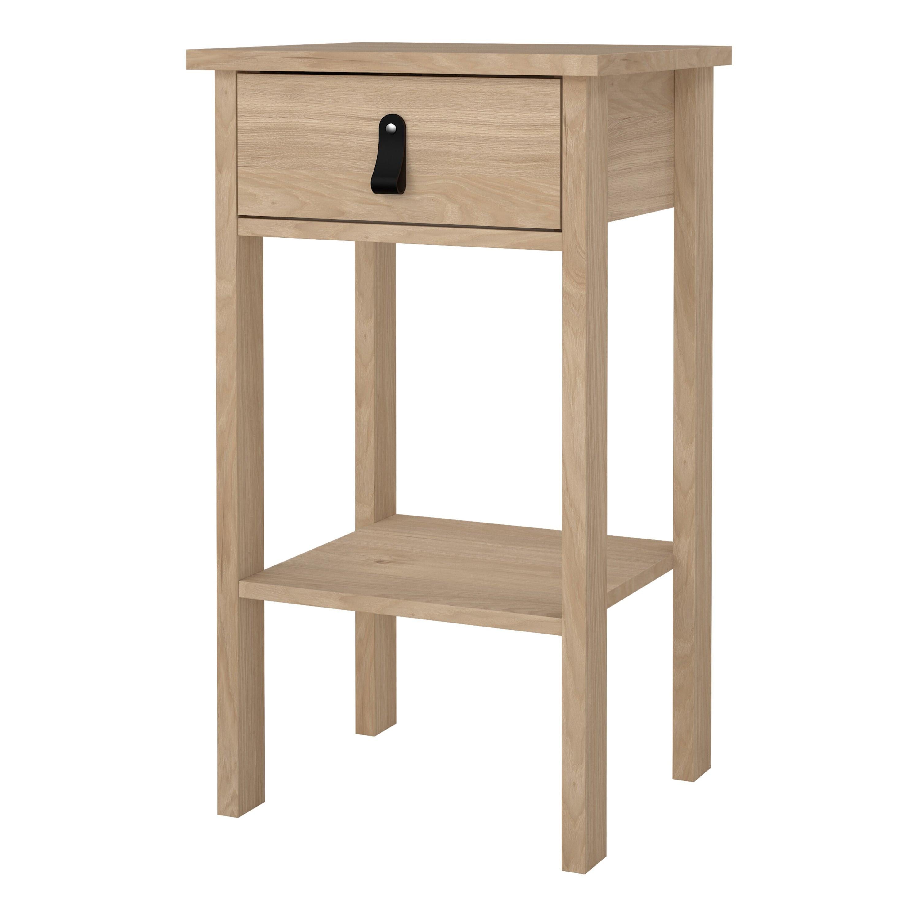 Barcelona Bedside Table with 1 Drawers in Jackson Hickory Oak - image 3
