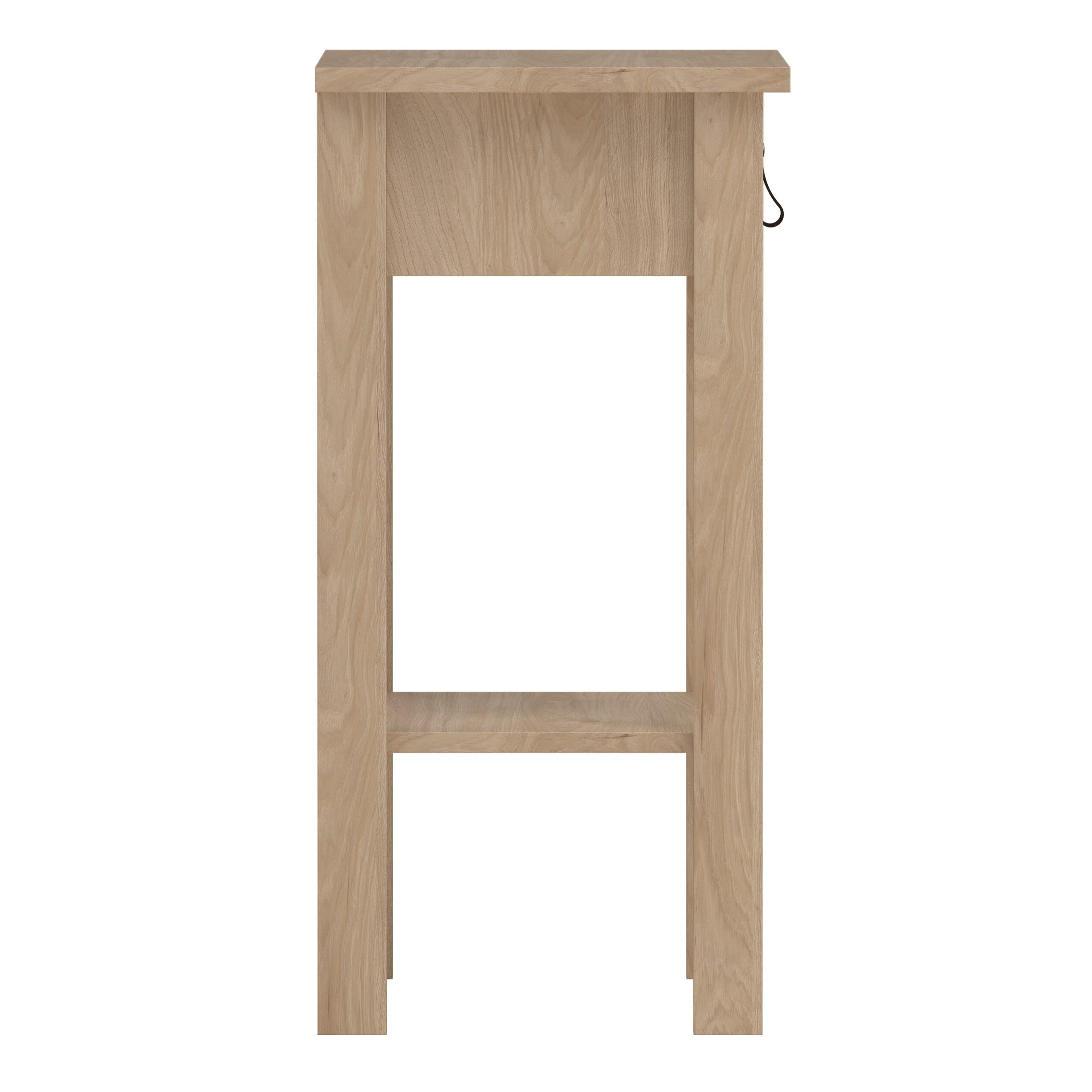 Barcelona Bedside Table with 1 Drawers in Jackson Hickory Oak - image 4