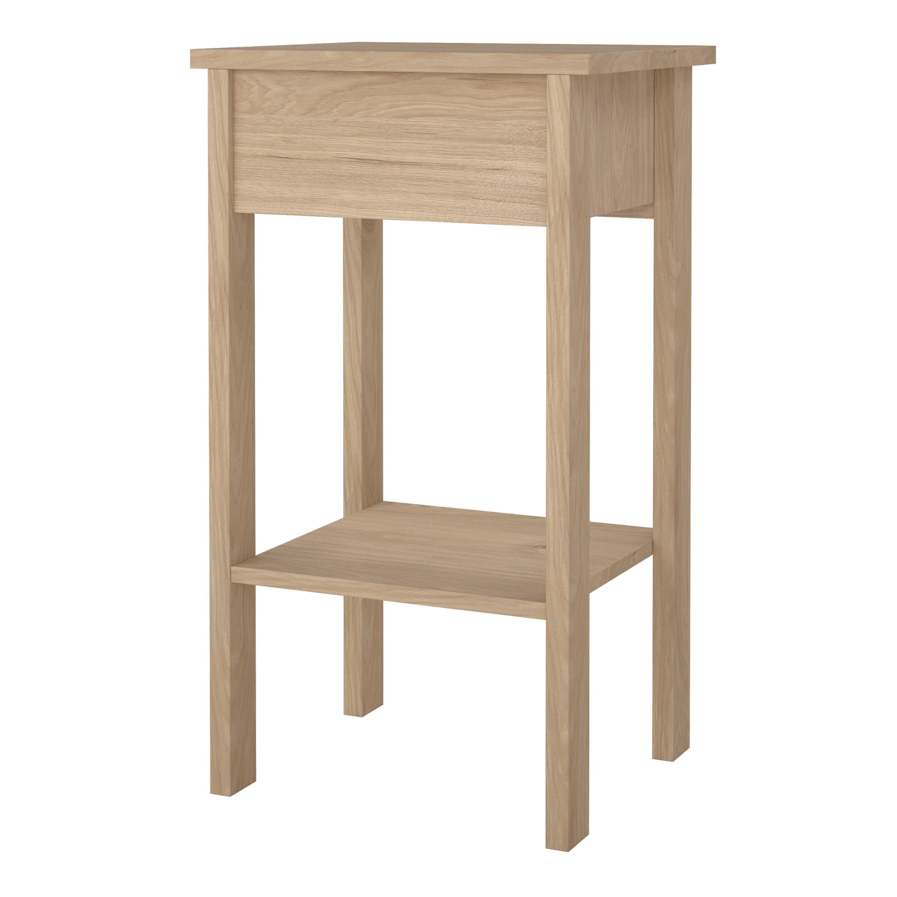 Barcelona Bedside Table with 1 Drawers in Jackson Hickory Oak - image 5