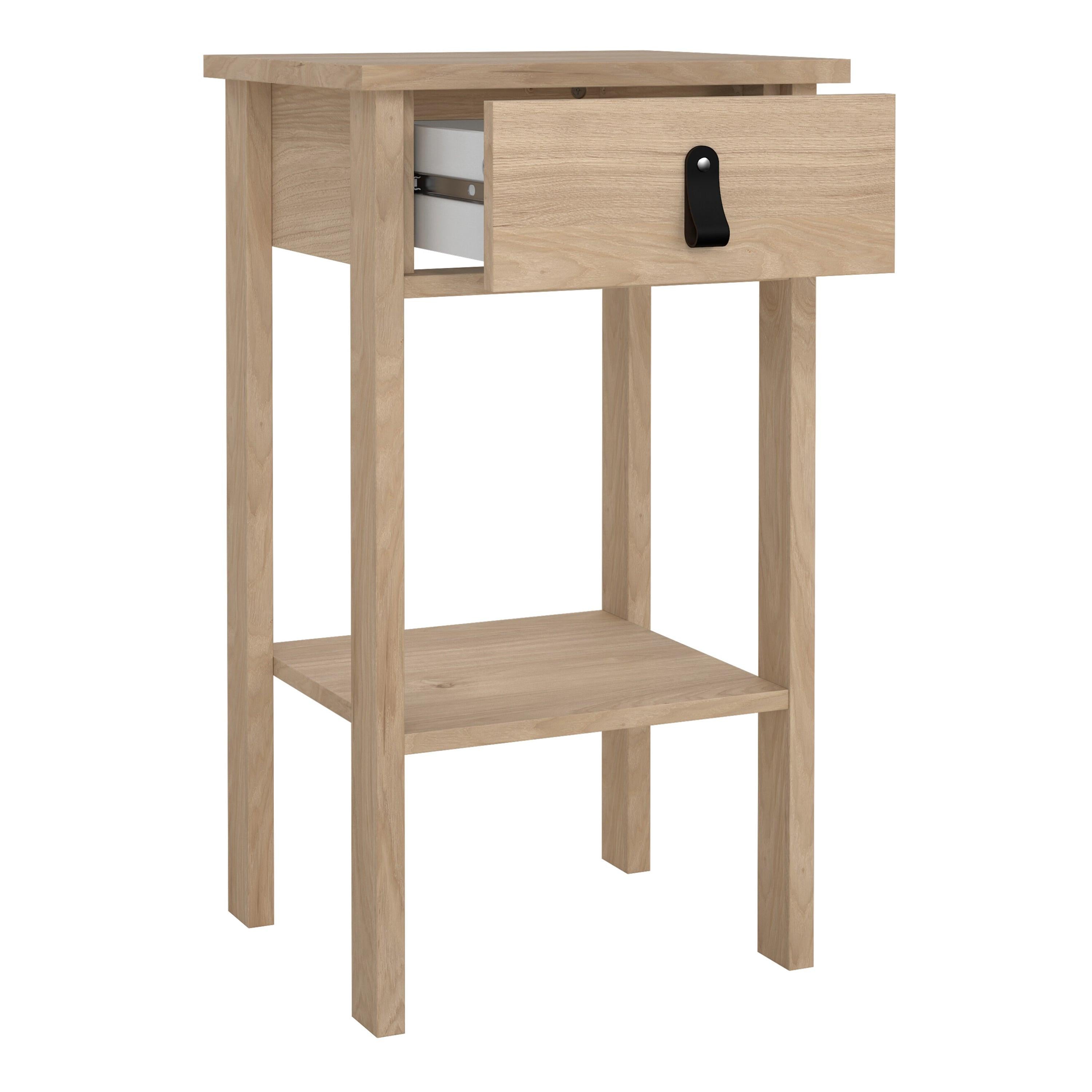 Barcelona Bedside Table with 1 Drawers in Jackson Hickory Oak - image 6