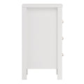 Barcelona Bedside Table 3 Drawers in White - image 4