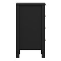 Barcelona Bedside Table 3 Drawers in Matt Black - image 4