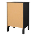 Barcelona Bedside Table 3 Drawers in Matt Black - image 5