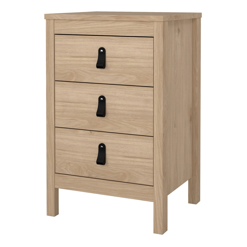 Barcelona Bedside Table 3 Drawers in Jackson Hickory Oak - image 3