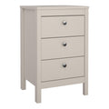 Barcelona Bedside Table 3 Drawers in Cashmere - image 2