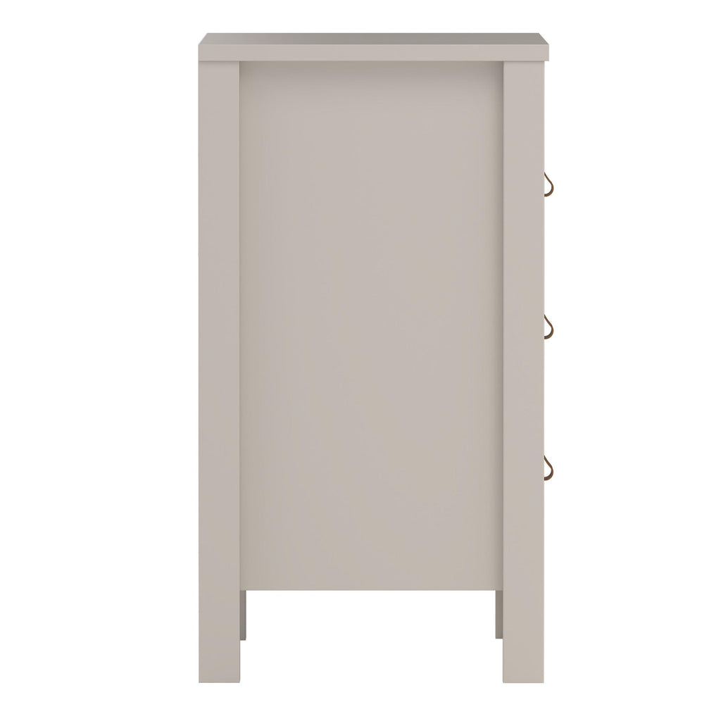 Barcelona Bedside Table 3 Drawers in Cashmere - image 5