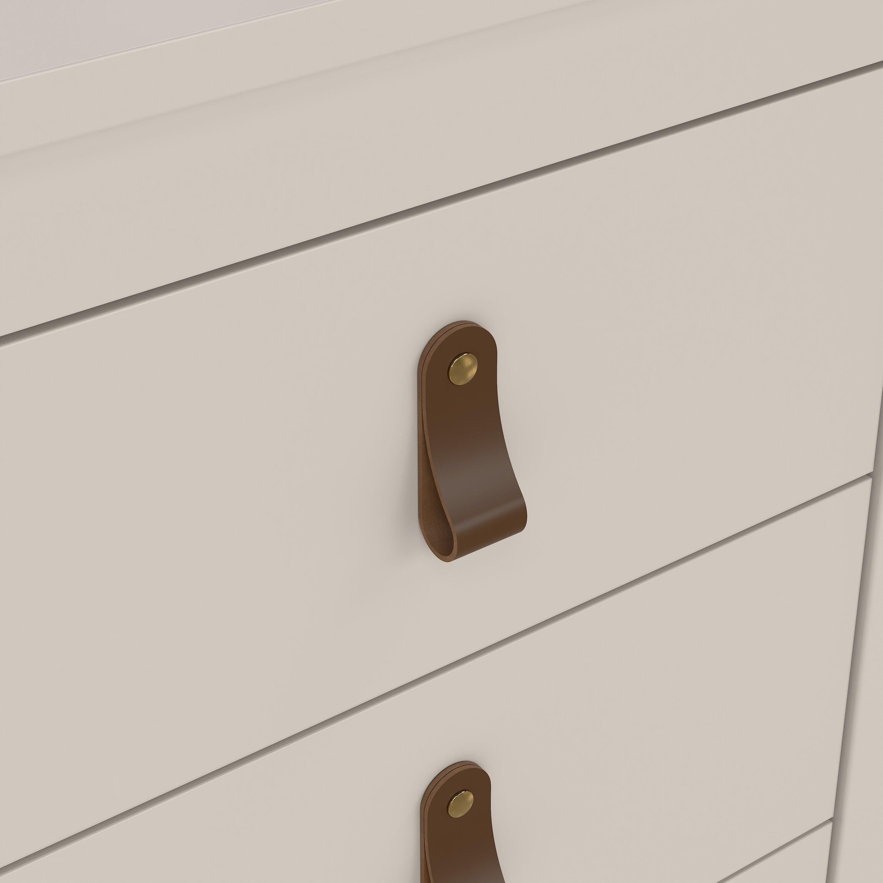 Barcelona Bedside Table 3 Drawers in Cashmere - image 8