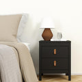 Barcelona Package - Bedside Table 2 Drawers + Chest 5 Drawers + Wardrobe with 2 Doors in Matt Black - image 4