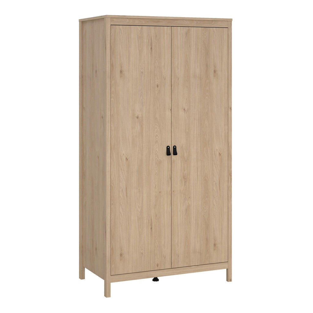 Barcelona Package - Bedside Table 2 Drawers + Chest 5 Drawers + 2 Door Wardrobe in Jackson Hickory Oak - image 10