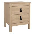 Barcelona Package - Bedside Table 2 Drawers + Chest 5 Drawers + 2 Door Wardrobe in Jackson Hickory Oak - image 2