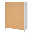 Madrid Wardrobe with 2 Doors 1 Mirror Door 2 Drawers White - image 4