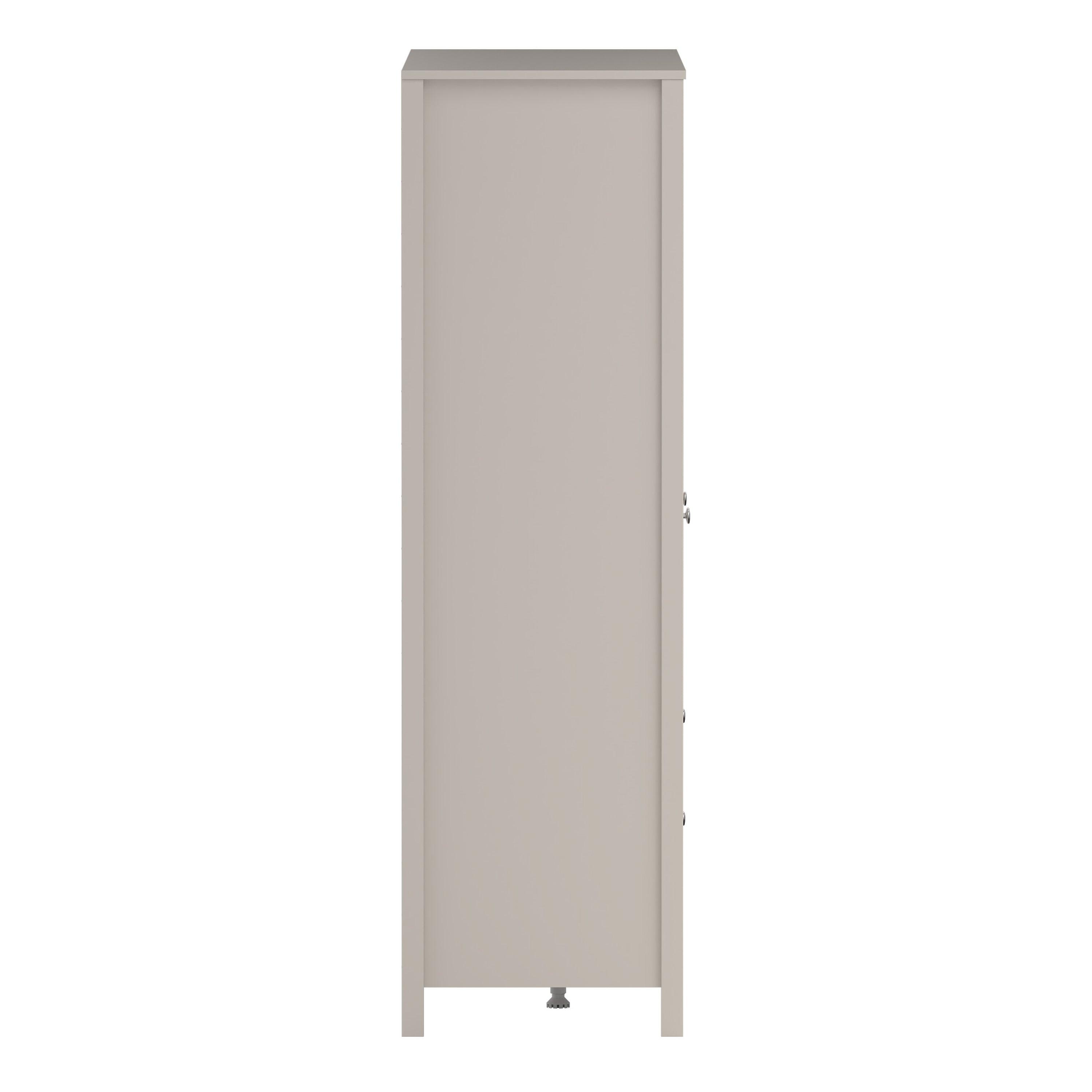Madrid Wardrobe with 2 Doors + 1 Mirror Door + 2 Drawers in Cashmere - image 4